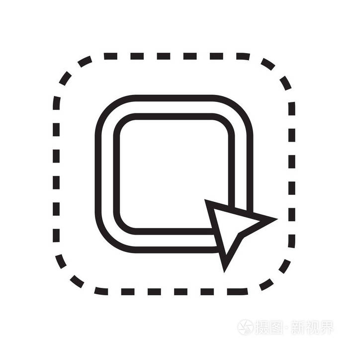 白色backgrou 上的选择图标矢量符号和符号插画-正版商用图片0avd7c