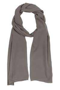 灰色丝绸围巾
