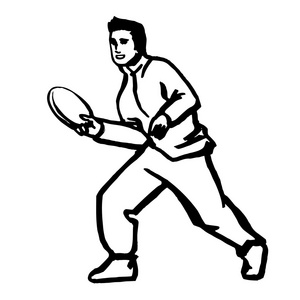 光盘行动图标男子扔飞盘照片