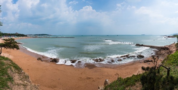 青岛八大关的海滩图片