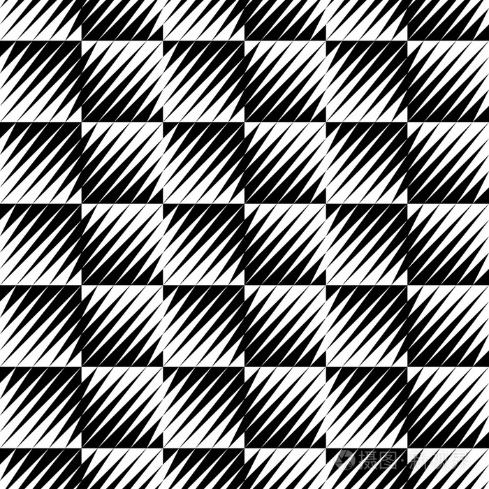 黑色和白色锯齿状的边缘无缝模式