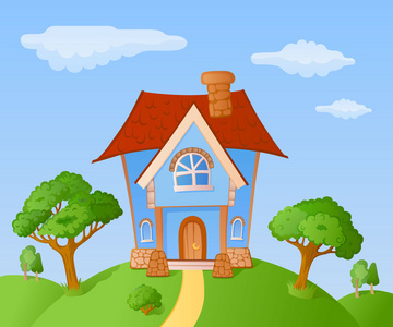 卡通房卡通小房子照片