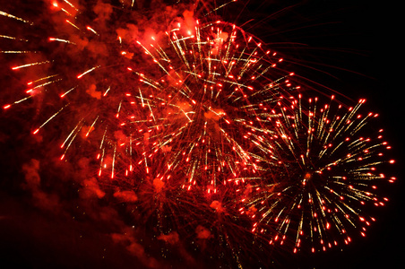 红色烟花烟花图片