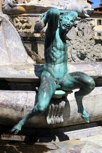 在佛罗伦萨海王星喷泉