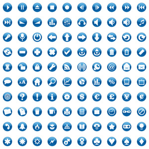 矢量网页图标的详细信息照片