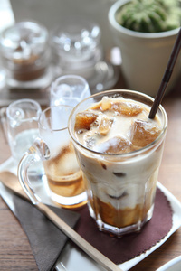 冰拿铁咖啡照片