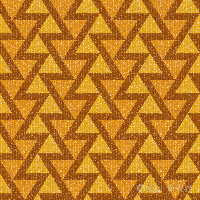 抽象的三角形模式无缝背景织物纹理