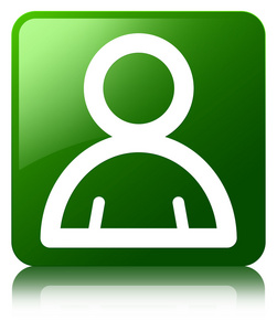 绿色论坛之谜会员图标光泽绿色反映的方形按钮照片