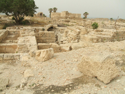 该撒利亚废墟，以色列，中东
