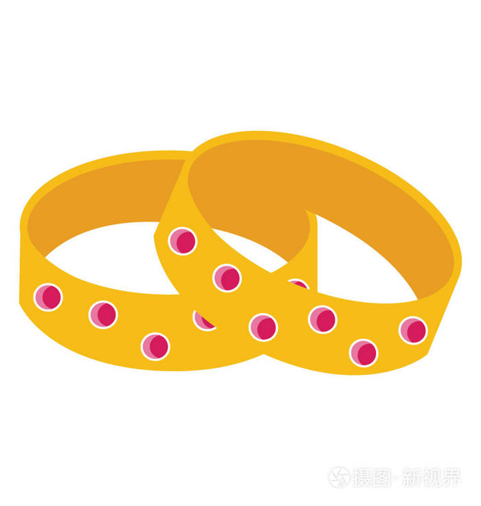 金手镯用作女性首饰