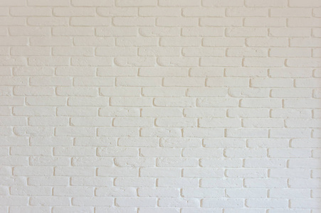 刚粉刷过的白色砖墙背景