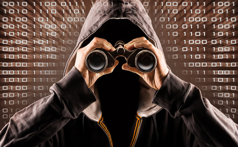 间谍跟踪者黑客照片