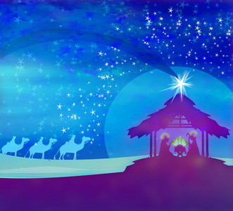 圣经  现场在伯利恒耶稣的诞生
