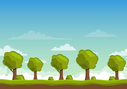 与树木矢量风景背景照片