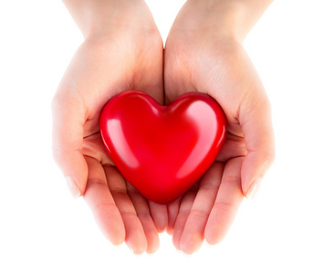 心在手-捐赠的爱心在手时尚女孩心形太阳镜摩天大楼城市在手心心在