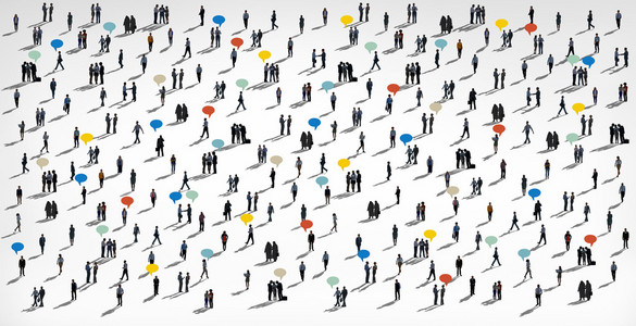 业务通信人不同人群照片