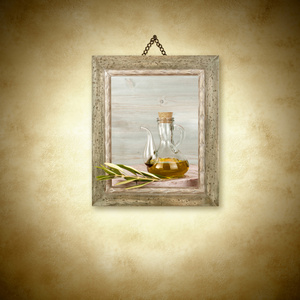 橄榄油在玻璃罐子图片挂图片