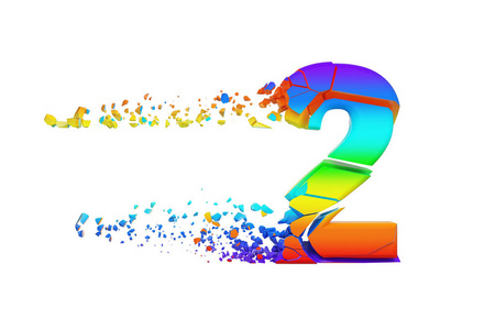 粉碎字体破碎的彩虹字母数字2.粉碎彩虹字体.