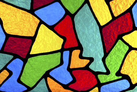 彩绘玻璃美丽无缝花朵图案的彩绘玻璃窗口样式彩绘玻璃彩绘玻璃饰品