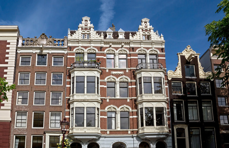 阿姆斯特丹典型的荷兰建筑