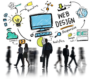 业务人员和网页设计概念