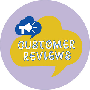 文字写客户评论。客户使用的产品或服务审查的业务概念