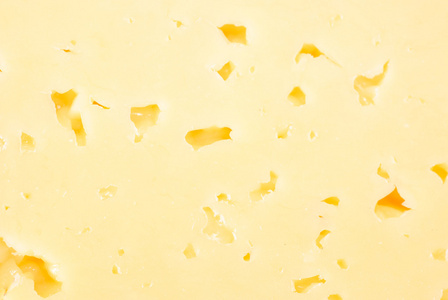 带孔的鲜黄色奶酪的背景