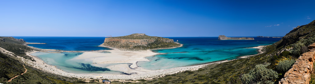 balos 海滩在克里特岛，希腊