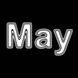 黑色背景上的单词照片