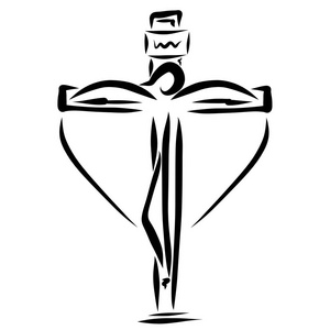 跨被钉十字架图片