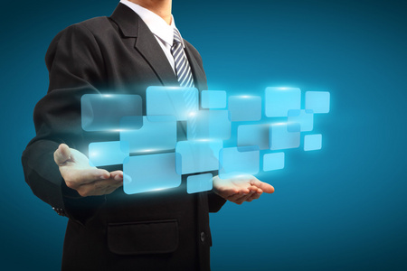 简洁蓝色科技商务背景图片-简洁蓝色科技商务背景素材-简洁蓝色科技商