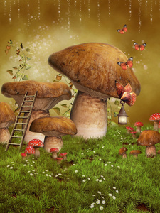 幻想童话蘑菇