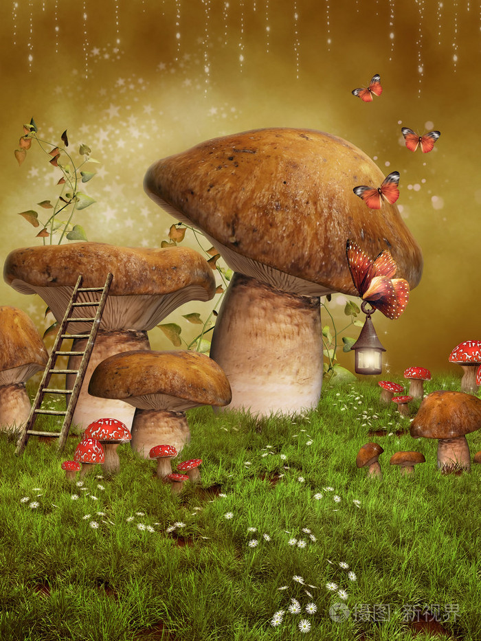 幻想童话蘑菇