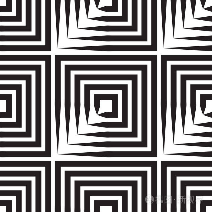 经典重复几何矢量图解