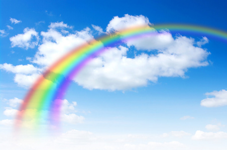 天空中的彩虹图片