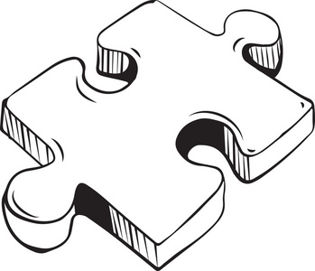 在黑色拼图图片-在黑色拼图素材-在黑色拼图插画-摄图新视界