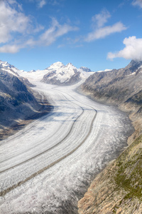 aletsch 冰川瑞士