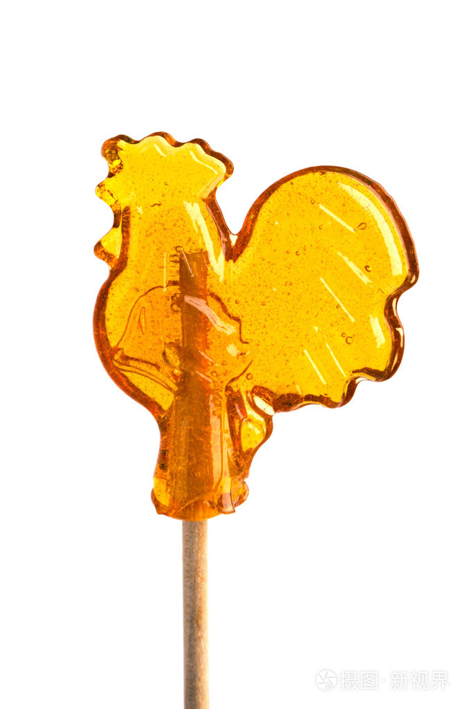 在一根棍子上糖棒棒糖公鸡