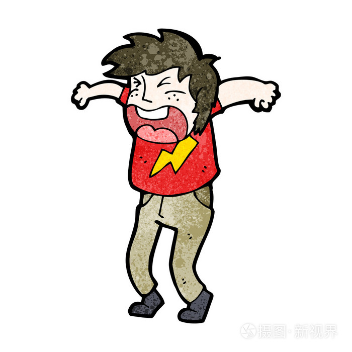 卡通喊人插画-正版商用图片0b0as6-摄图新视界