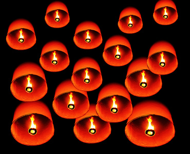 泰国火气球照片