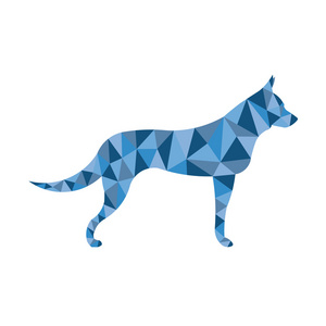 低多边形狗套图片