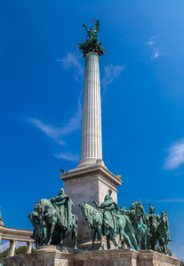 在布达佩斯的英雄广场