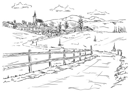 村庄 golling der salzach照片