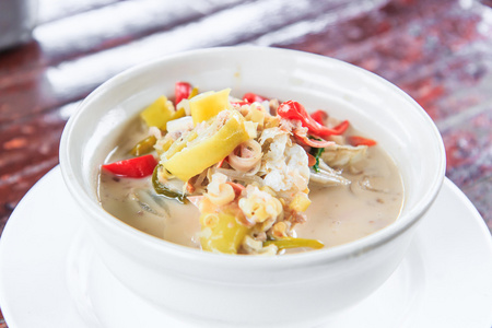 兰花蟹泰国蟹肉汤照片