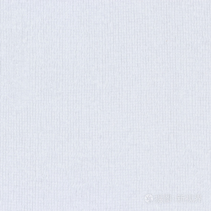毛巾白色织物纹理或背景