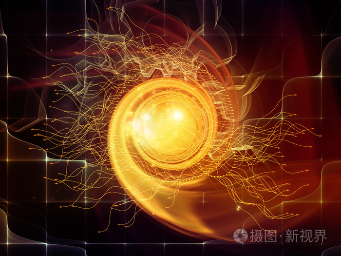 抽象的可视化的光辉