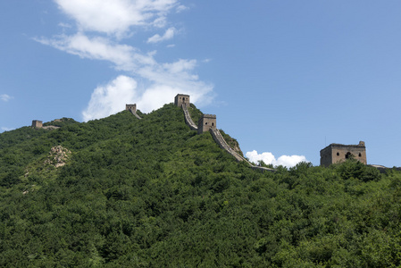 北京长城在中国,雄伟壮观的万里长城,中国的象征照片