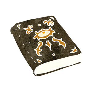 诡异魔法书卡通图片