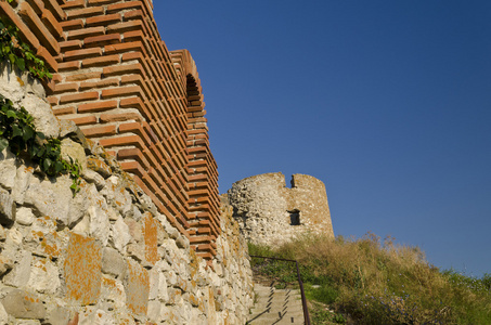 神圣母亲的神 Eleusa 内, 塞伯尔，保加利亚古代大教堂的废墟