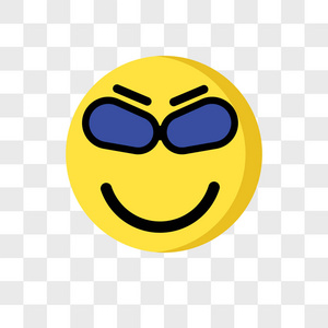 微笑的表情符号与太阳镜3d 渲染微笑表情符号行图